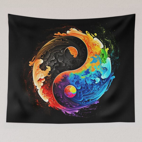 Item preview, Yin-Yang Clouds designed and sold by ArtTees4U.