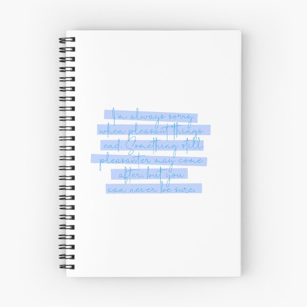 Item preview, Anne of Green Gables Quote: I’m always sorry when pleasant things end designed and sold by rissidesigns.