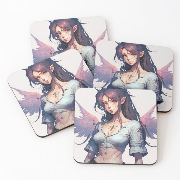 Item preview, Cute Anime Angel Demon Girl designed and sold by VibArtVision.