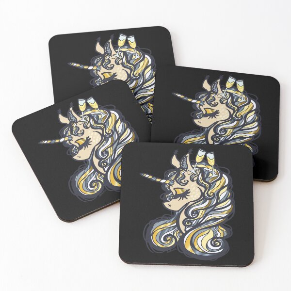 Item preview, New Years Eve Unicorn designed and sold by JanGrackle.