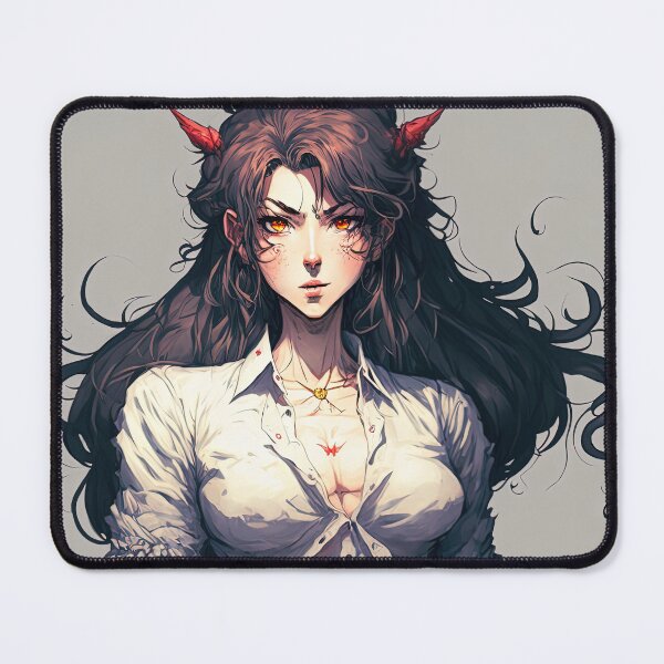 Item preview, Sexy Demon Girl in White Shirt designed and sold by VibArtVision.