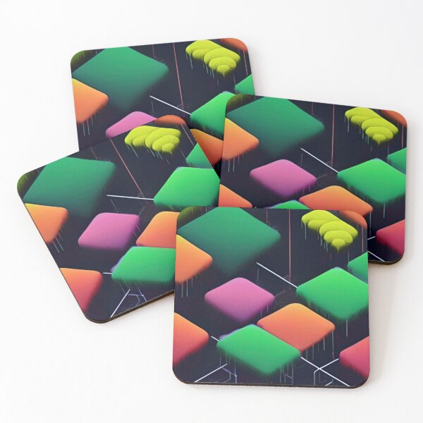 Item preview, Eclectic Floating Abstract Squares  designed and sold by TildaTots.