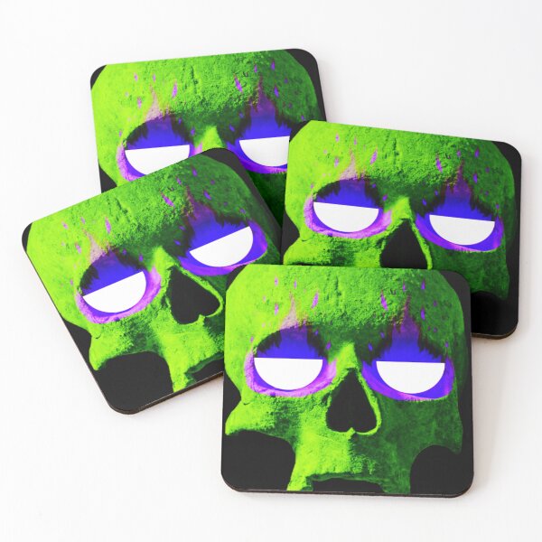 Item preview, Light Eyes Green Skull designed and sold by PopOptikal.