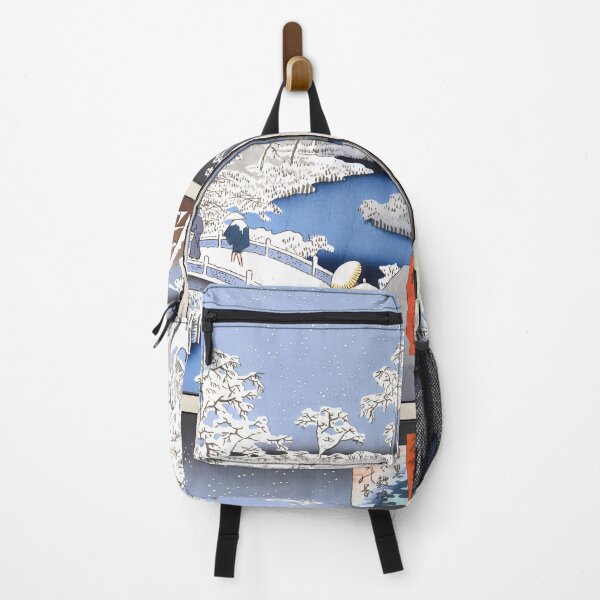 Item preview, Meguro Drum Bridge and Sunset Hill, No. 111 from One Hundred Famous Views of Edo Utagawa Hiroshige (Ando) designed and sold by TeeARTHY.