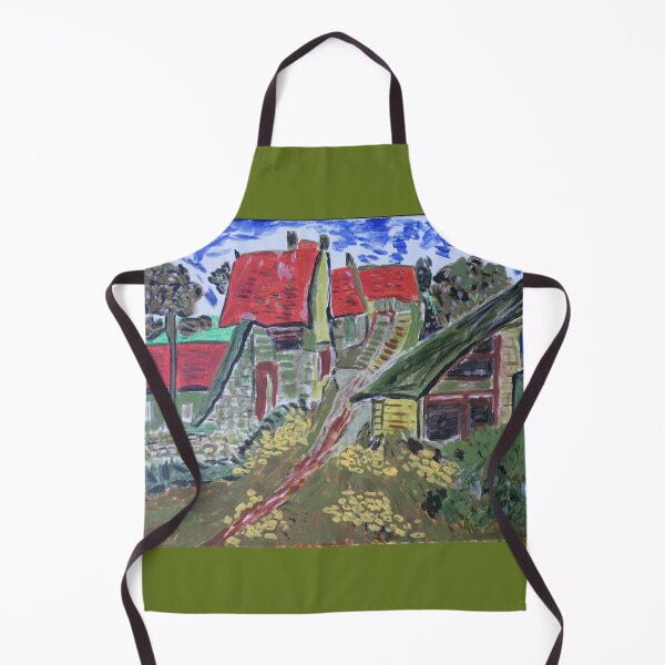Item preview, Village Street in Auvers, Van Gogh art reproduction designed and sold by naturematters.