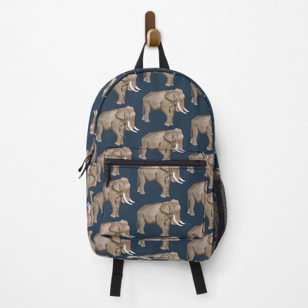 Item preview, Happy Elephant Snack Flowers Dark designed and sold by Nicky Rollings.