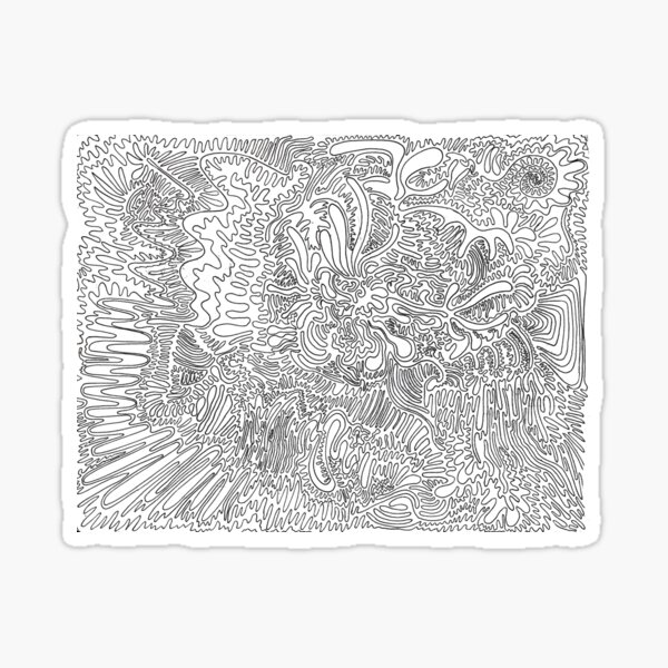 One Line Sticker