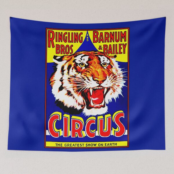 Item preview, RINGLING BROS. BARNUM and BAILEY : Vintage Circus Tiger Advertising Print designed and sold by posterbobs.