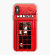Red London Phone Box iPhone Case