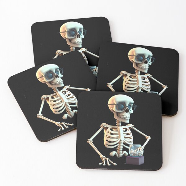 Item preview, skeleton teacher wearing glasses  designed and sold by khaledahmed6249.