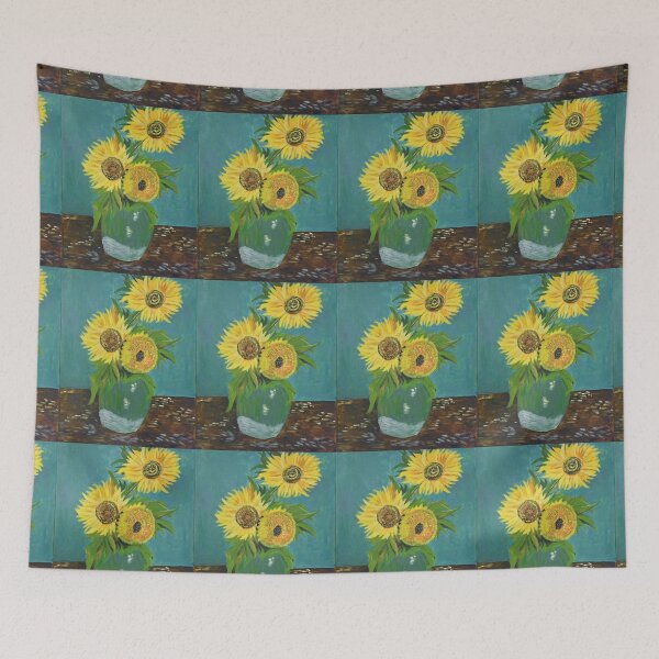 Item preview, Vase with Three Sunflowers, Van Gogh art reproduction designed and sold by naturematters.