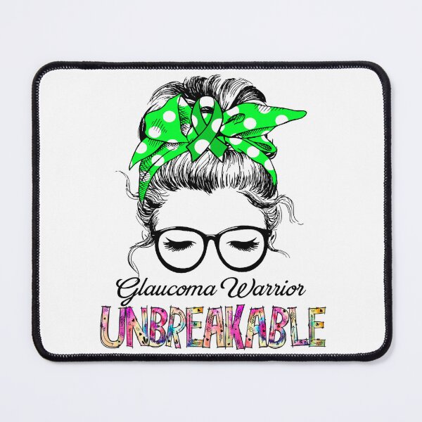 Item preview, Glaucoma Warrior - UNBREAKABLE - Glaucoma Ribbon designed and sold by Tifrop.