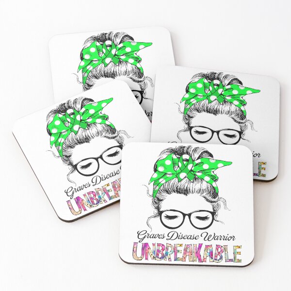 Item preview, Graves Disease Warrior - UNBREAKABLE - Graves Disease Ribbon designed and sold by Tifrop.