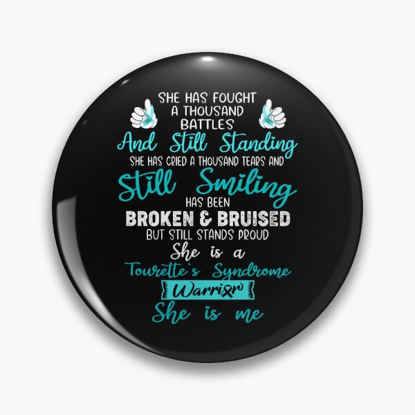 Item preview, Tourette's Syndrome Warrior SHE IS ME - Support Tourette's Syndrome Fighter Gifts designed and sold by Berriosly.