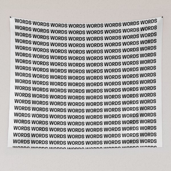Item preview, WORDS WORDS WORDS designed and sold by SquishStitches.