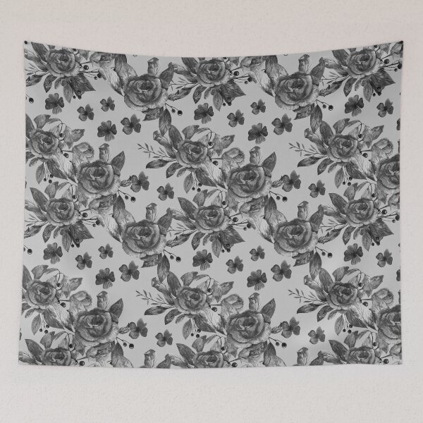 Item preview, Black rose gothic florals designed and sold by pinkyfish1010.