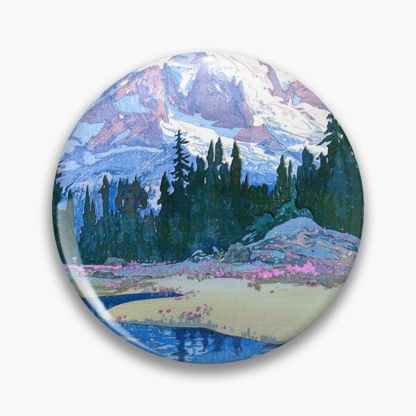Item preview, Yoshida Hiroshi Japanese Art Print - Mt. Rainier (Reniya-Yama) from the American Series by Yoshida Hiroshi designed and sold by TeeARTHY.