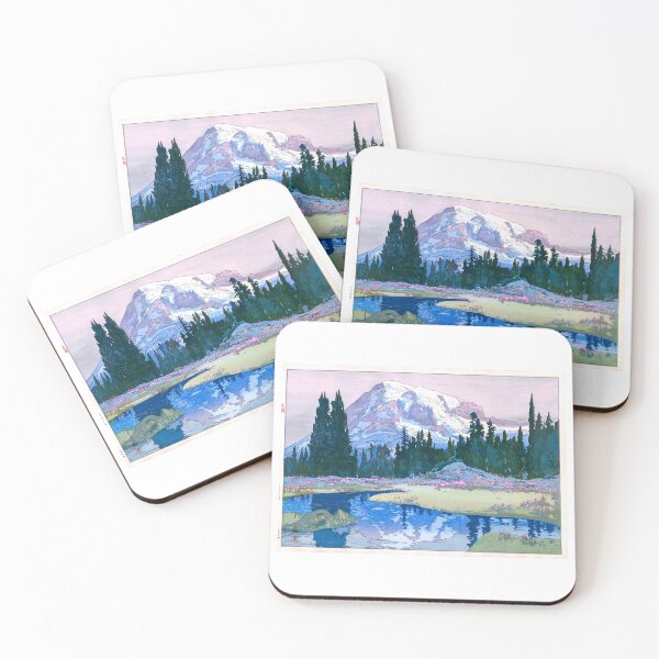 Item preview, Yoshida Hiroshi Japanese Art Print - Mt. Rainier (Reniya-Yama) from the American Series by Yoshida Hiroshi designed and sold by TeeARTHY.