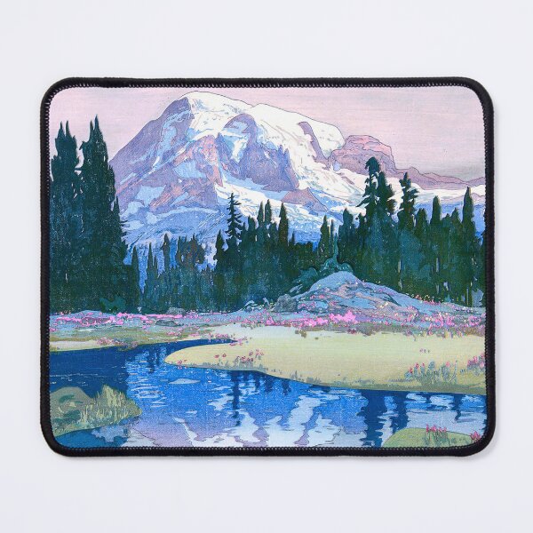 Item preview, Yoshida Hiroshi Japanese Art Print - Mt. Rainier (Reniya-Yama) from the American Series by Yoshida Hiroshi designed and sold by TeeARTHY.