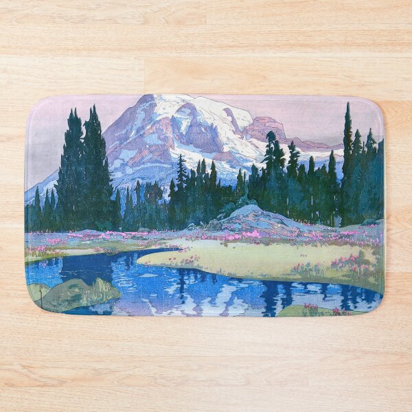 Item preview, Yoshida Hiroshi Japanese Art Print - Mt. Rainier (Reniya-Yama) from the American Series by Yoshida Hiroshi designed and sold by TeeARTHY.