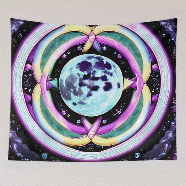 Item preview, Retrofuturism moon designed and sold by BigBrainArtwork.