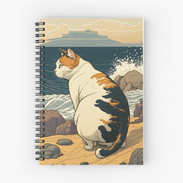Artikelvorschau, Ukiyo-E Katze am Strand entworfen und verkauft von JCatDesign.