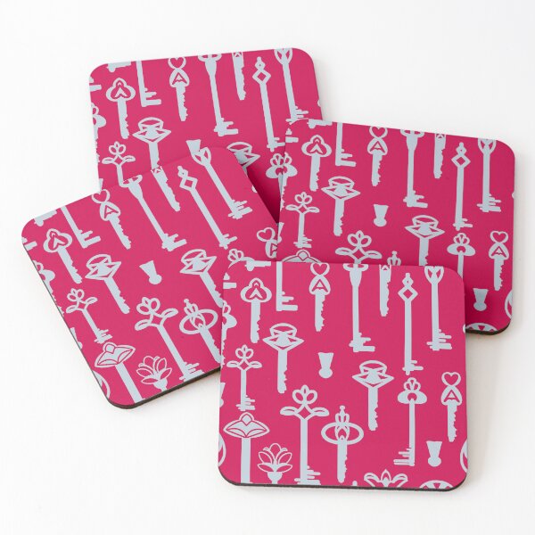 Artikelvorschau, Schlüssel Lockey Schlösser Rosa Blau entworfen und verkauft von WildwaterDesign.