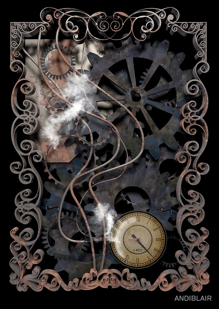 “STEAMPUNK FRAME” by ANDIBLAIR | Redbubble