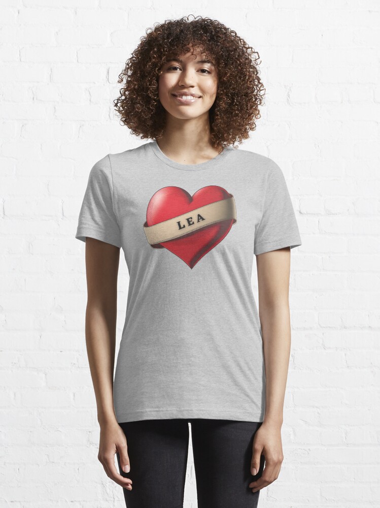 Lív - Lovely Red Heart With a Ribbon - Lv - T-Shirt