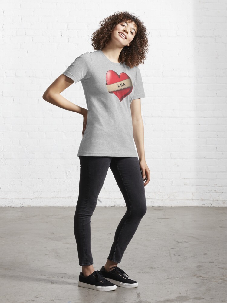 Lív - Lovely Red Heart With a Ribbon - Lv - T-Shirt