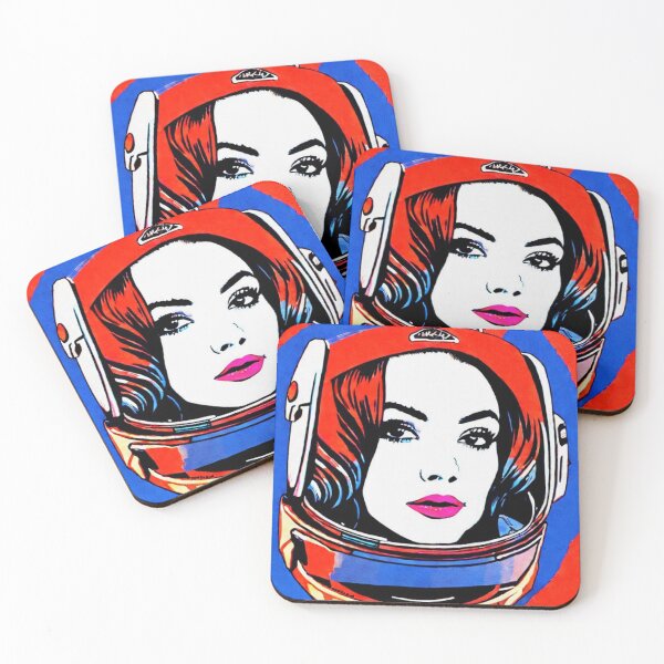 Item preview, Space girl portrait  | Digital art | street art aesthetic designed and sold by CiceroSpin.