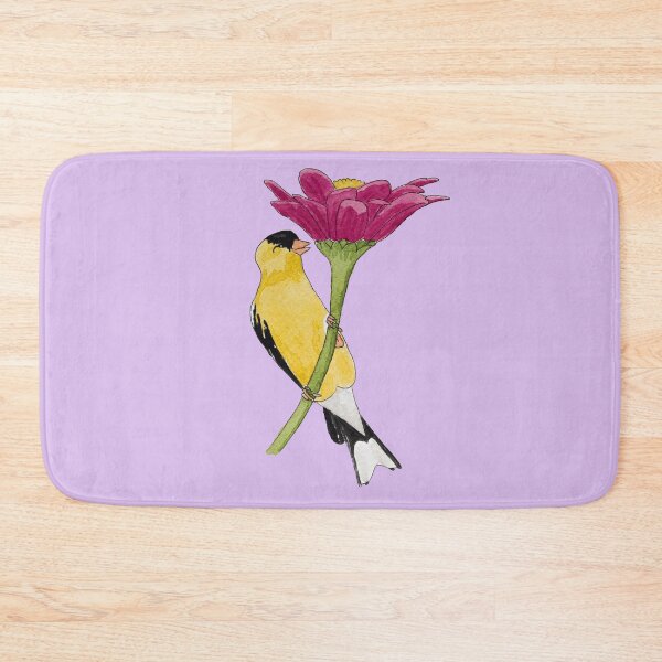 Item preview, Happy Goldfinch Bird Flower Snack Light designed and sold by Nicky Rollings.