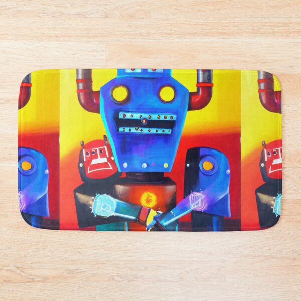 Item preview, Psycho Madness - Blue Robot designed and sold by PsychoMadness.