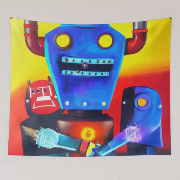 Item preview, Psycho Madness - Blue Robot designed and sold by PsychoMadness.
