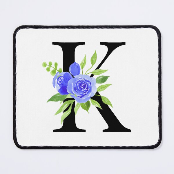 Item preview, watercolor floral letter k designed and sold by TheCatmeow2000.
