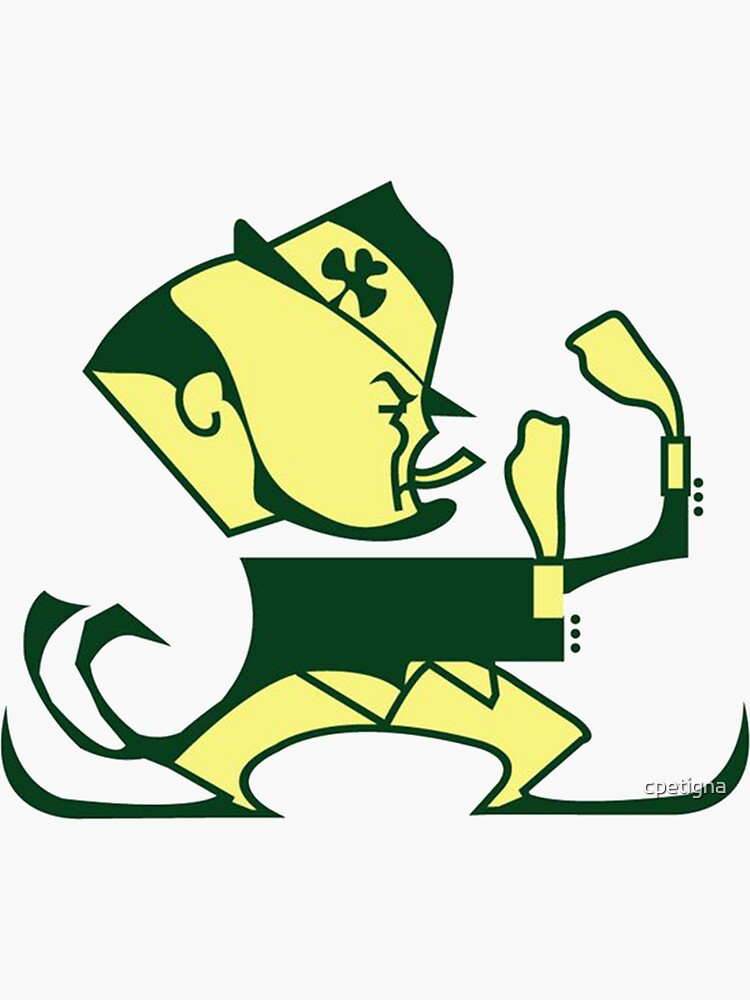 Vintage Notre Dame Leprechaun Sticker For Sale By Cpetigna Redbubble Vintage Notre Dame Leprechaun Sticker For Sale By Cpetigna Redbubble