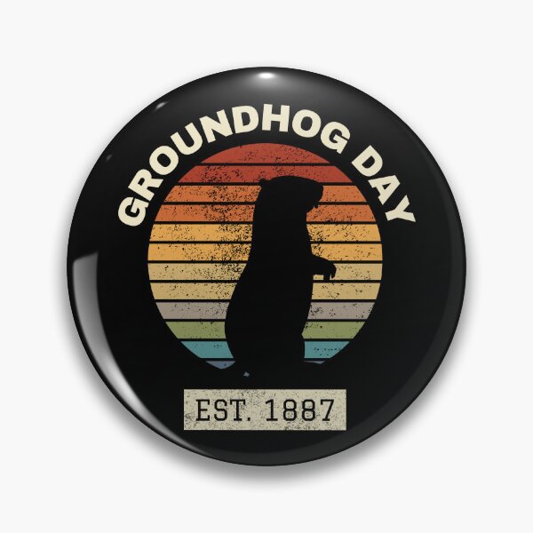 Item preview, Groundhog Day Retro Sunset designed and sold by Eccentric-Shop.