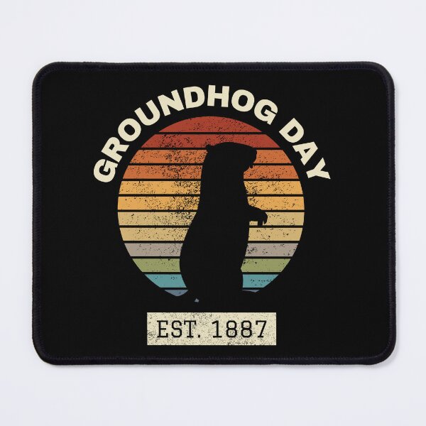 Item preview, Groundhog Day Retro Sunset designed and sold by Eccentric-Shop.