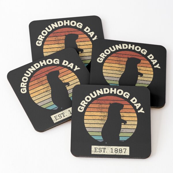 Item preview, Groundhog Day Retro Sunset designed and sold by Eccentric-Shop.
