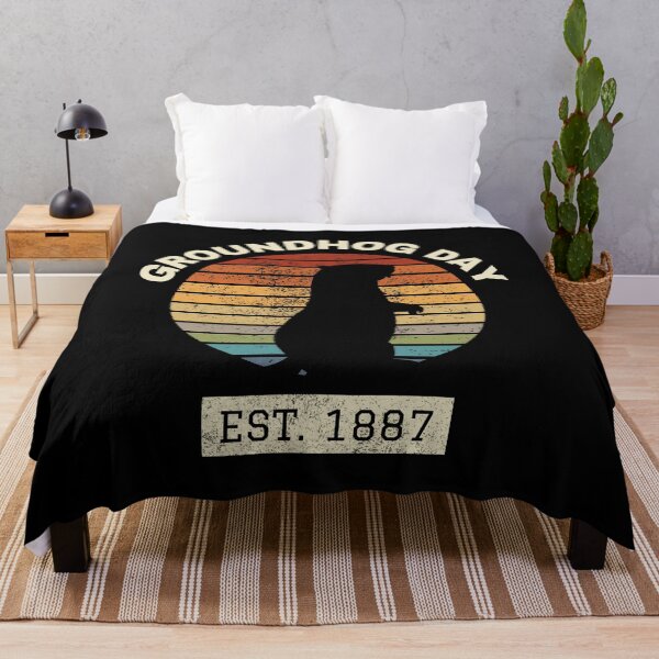 Item preview, Groundhog Day Retro Sunset designed and sold by Eccentric-Shop.