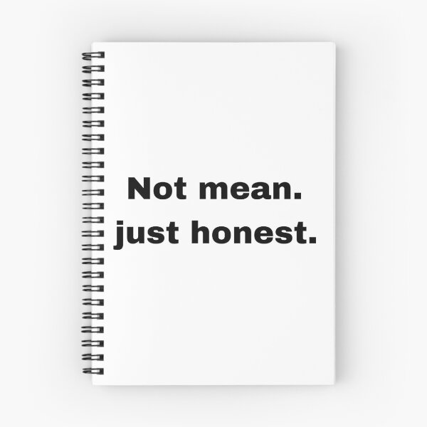 Item preview, not mean, just honest, designed and sold by Artfits.