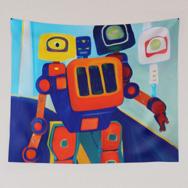 Item preview, Psycho Madness - Orange Robot designed and sold by PsychoMadness.
