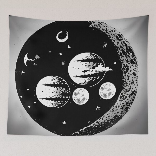Aperçu de l'œuvre Pleine lune céleste créée et vendue par BigBrainArtwork.