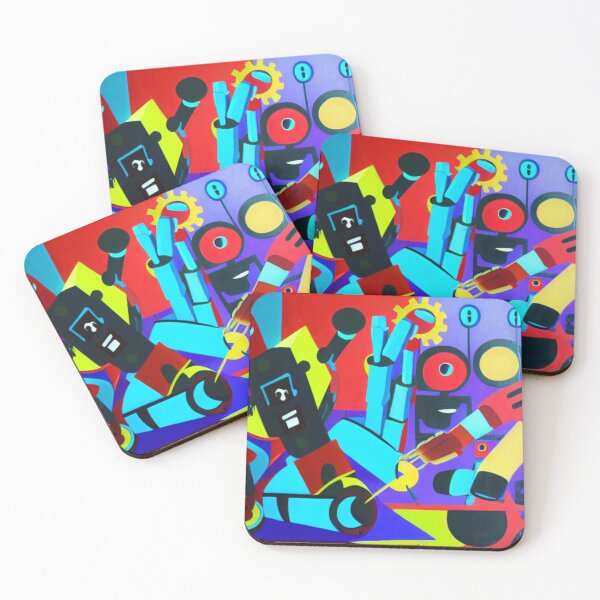 Item preview, Psycho Madness - Party Robots designed and sold by PsychoMadness.
