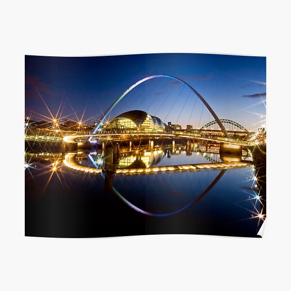 Millenium Bridge in the Evening Poster