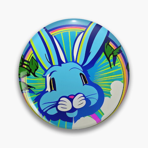 Artikelvorschau, Ein niedliches blaues Kaninchen-Logo, Mondjahr 2023 Tier ist das Kaninchen entworfen und verkauft von factory88.