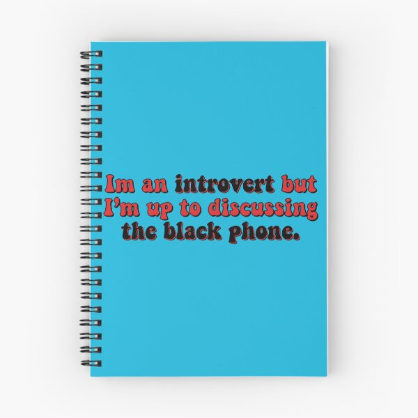 Item preview, Im an introvert but I’m up to discussing the black phone   designed and sold by izetart.