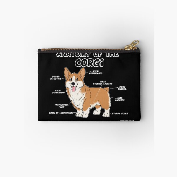 Artikelvorschau, Anatomie des Corgis - rot & weiß entworfen und verkauft von likeshine.