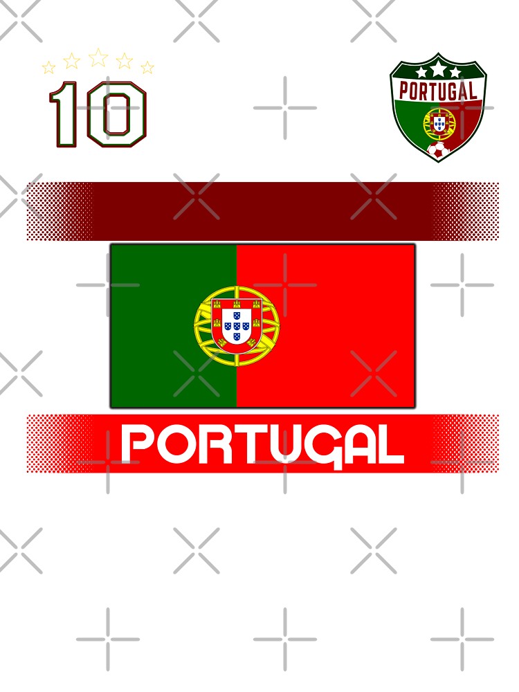 Portugal Flag Number Pattern Football Game Fleece-lined Sweatshirt