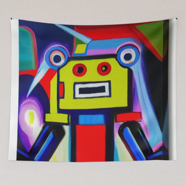 Item preview, Psycho Madness - Yellow Robot designed and sold by PsychoMadness.